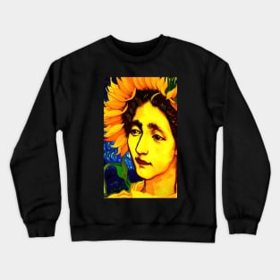 Goddess of Sunflowers Crewneck Sweatshirt